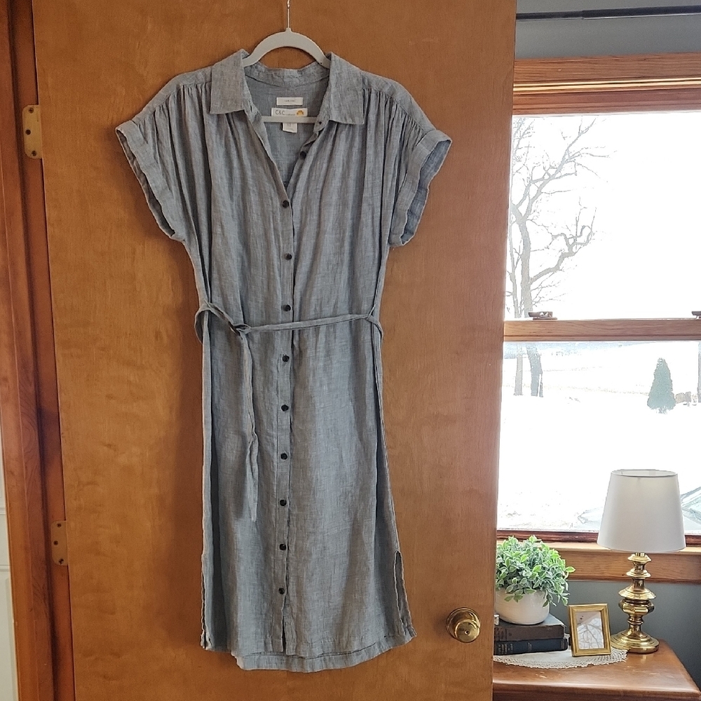 C&C California Light Blue Midi Dress